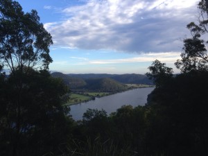The view down to Wisemans Ferry